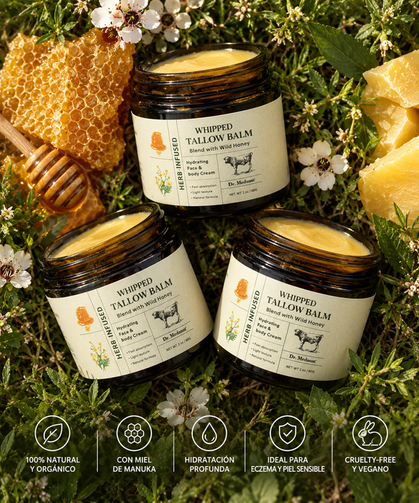 Grass-Fed Beef Tallow Cream with Manuka Honey Moisturizing Face Cream